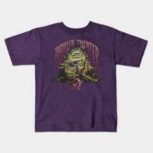 Thriller Theater Popcorn Monster 1971 Kids T-Shirt